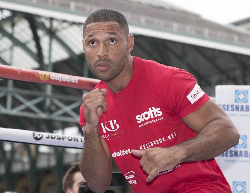  Kell Brook has been sparring in Covent Garden ahead of Golovkin bout