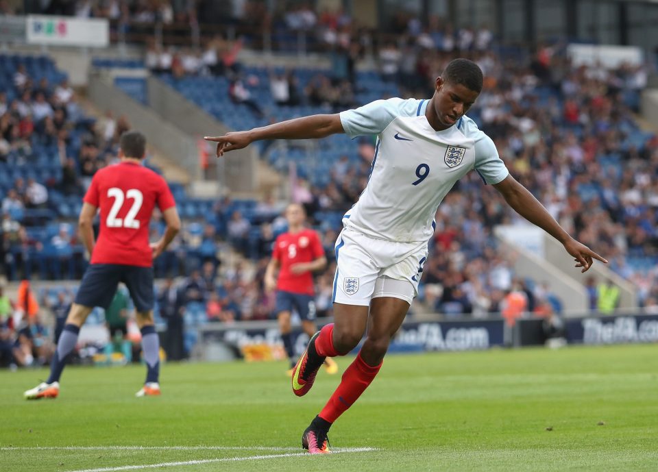  Marcus Rashford has now scored on another debut in his remarkable rise