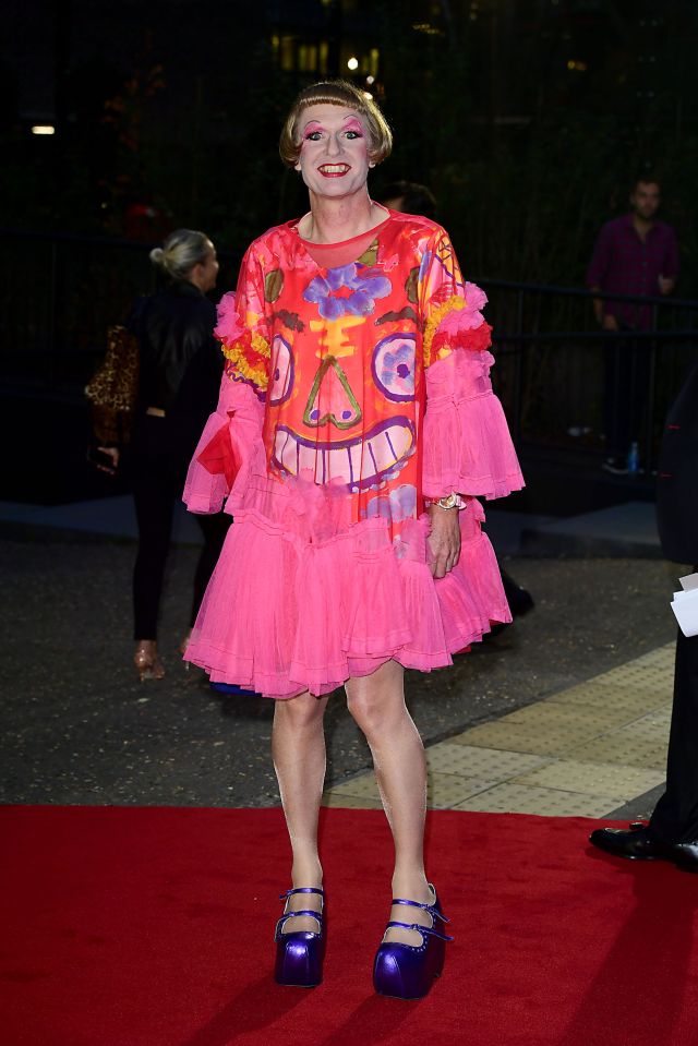  Grayson Perry picked a vibrant pink number