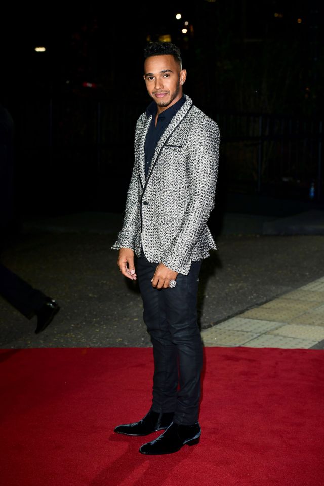  Lewis Hamilton was his usual dapper self