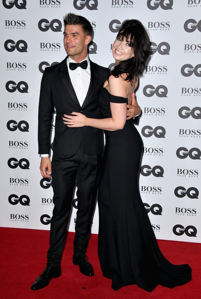 Daisy with Aljaz at the GQ Awards last week 