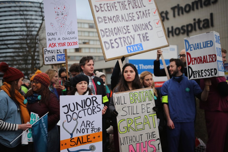  Shock announcement ... the Junior Doctors Committee had a series of strikes pencilled in over the next three months