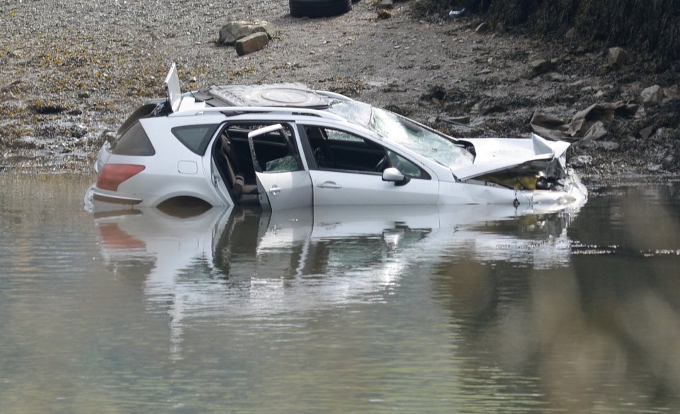  Their car plunged 20ft into the lake, killing both people inside