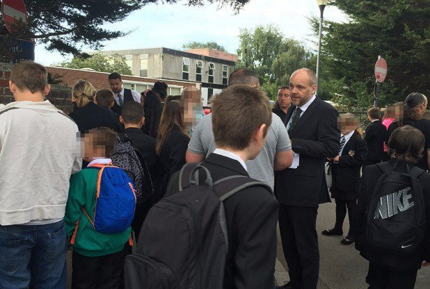  As many as 50 students were turned away on their first day back at Hartsdown Academy in Kent