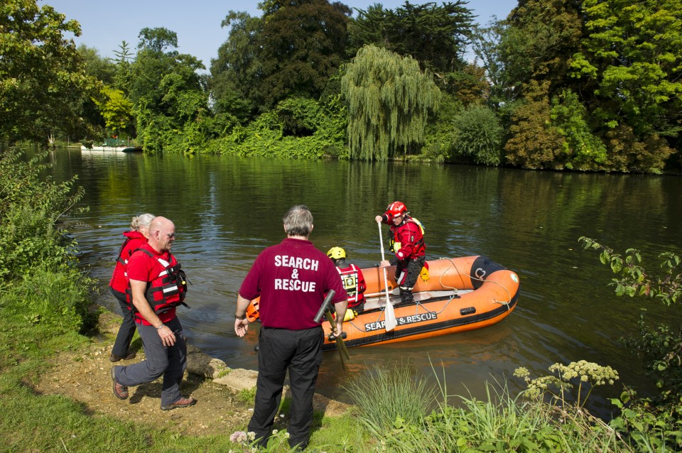  Two specialist fire boats were launched to help with the search for the missing man who had been seen entering the river Thames