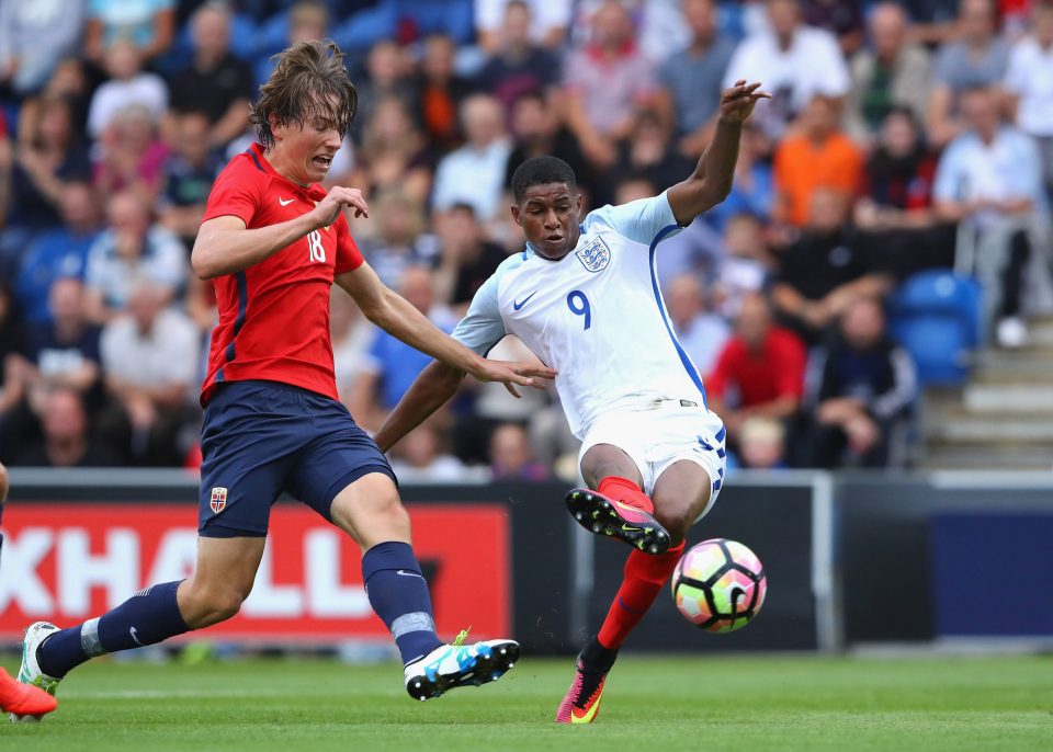 England striker was on target three times against Denmark