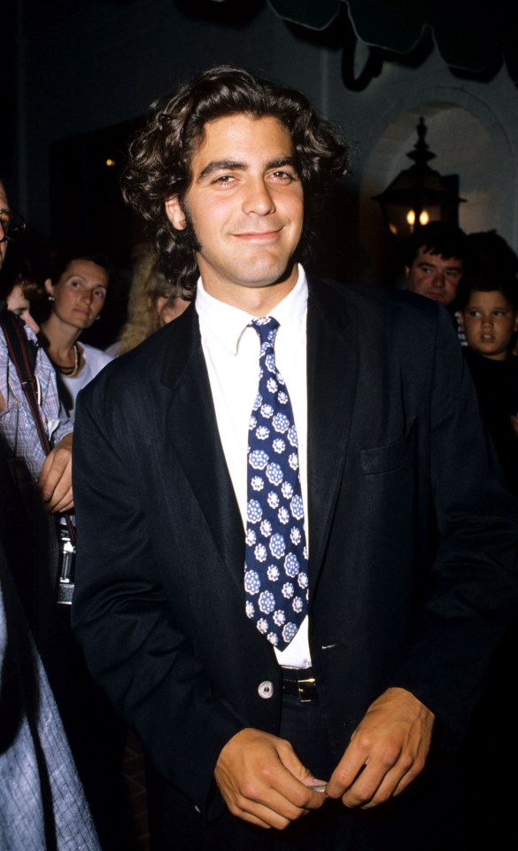  George Clooney looking fresh-faced on the red carpet two decades ago