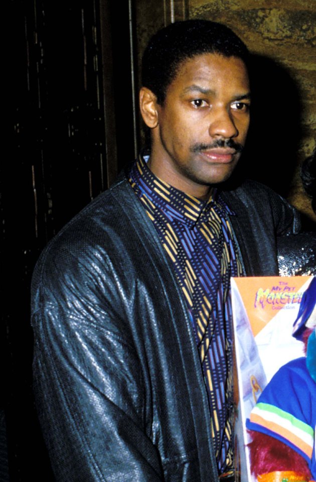 Denzel Washington at the Toys for Tots party