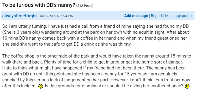  Concerned mum "alwaystimeforgin" asked Mumsnet users for their advice