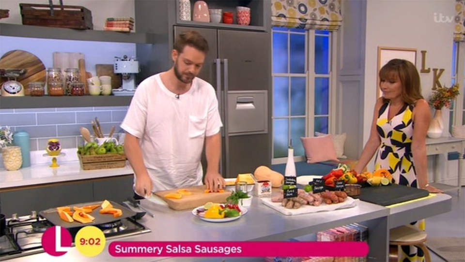 John was creating a meaty tray bake