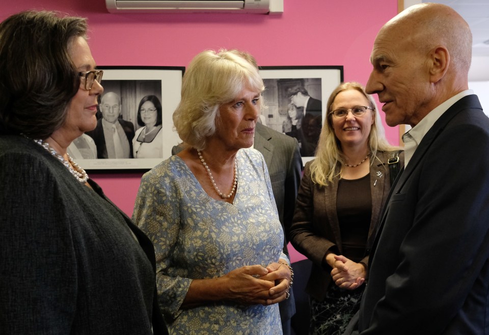 She was joined by British actor, Sir Patrick Stewart who is a patron of the charity