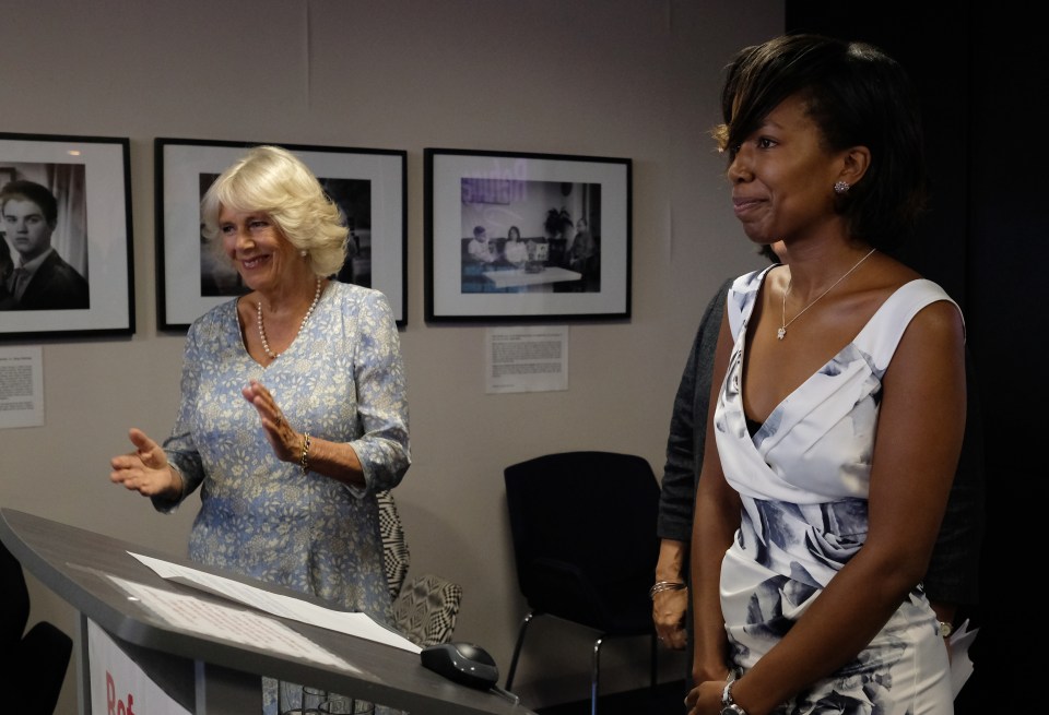 Camilla met DV survivor Melanie Clarke after she spoke about her experience 