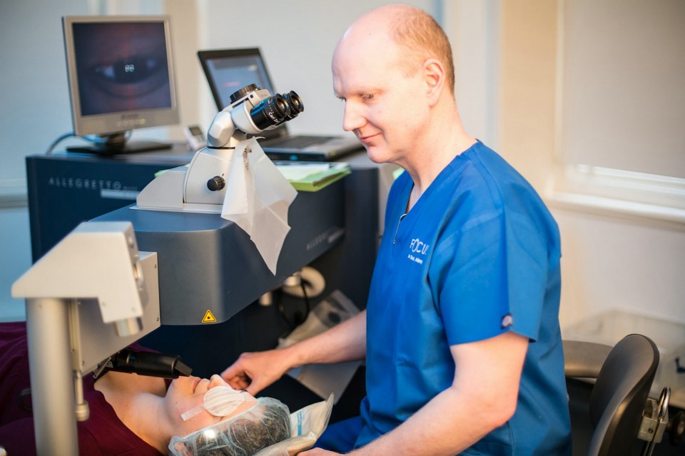  Dr David Allamby, pictured, said Brits were unaware of how dangerous UV light could be for their eyes