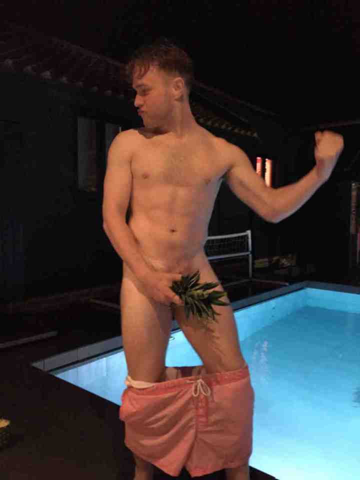  Olly posted this cheeky snap of himself