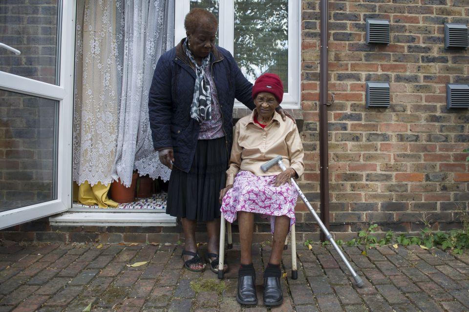  101-year-old Alexteen Roberts was fortunate to escape serious injury after being assaulted