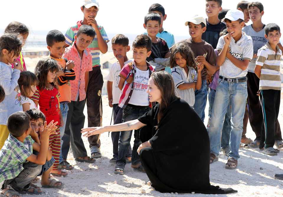 Angelina is concentrating on her humanitarian work