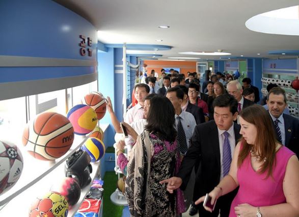 An emphasis on basketballs this year - perhaps to do with Kim Jong-un is known to be a huge basketball fan