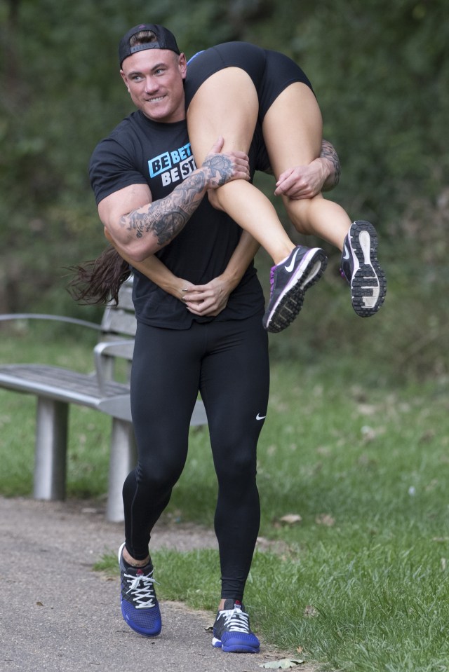  The couple spent more time messing about than working out