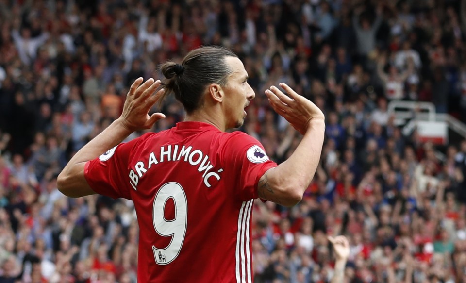  Zlatan Ibrahimovic pulled one back for United but it was not enough to prevent defeat