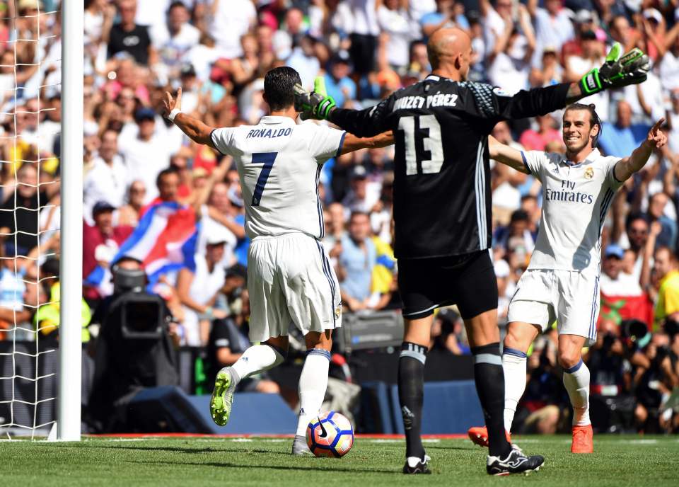  Cristiano Ronaldo scored on his return to action to see Real Madrid maintain their 100 per cent start