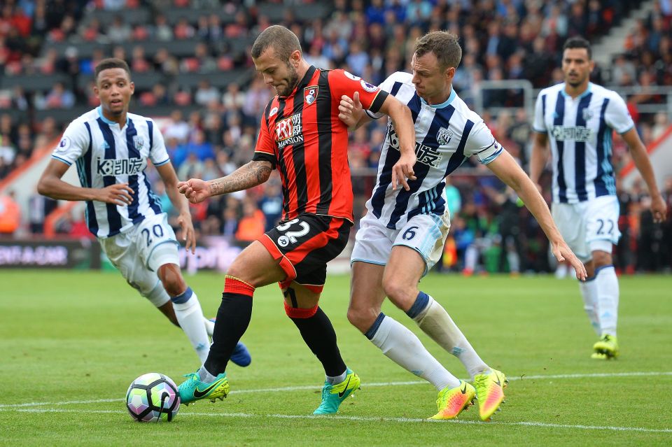  Jack Wilshere is in line to start for Bournemouth at Manchester City