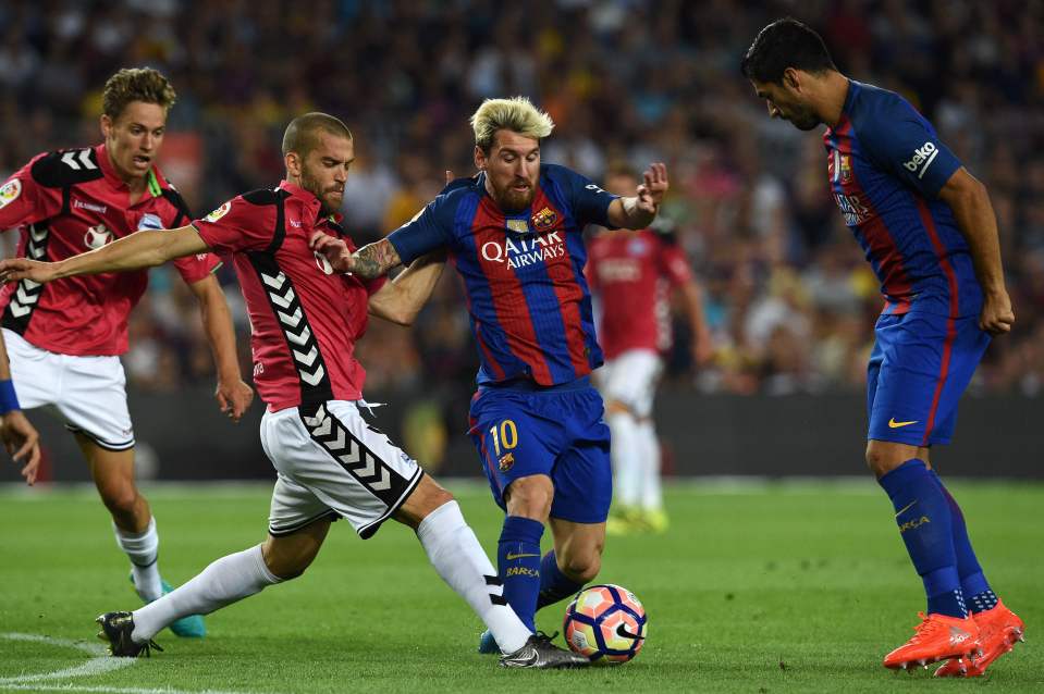 Barcelona's Argentinian forward Lionel M