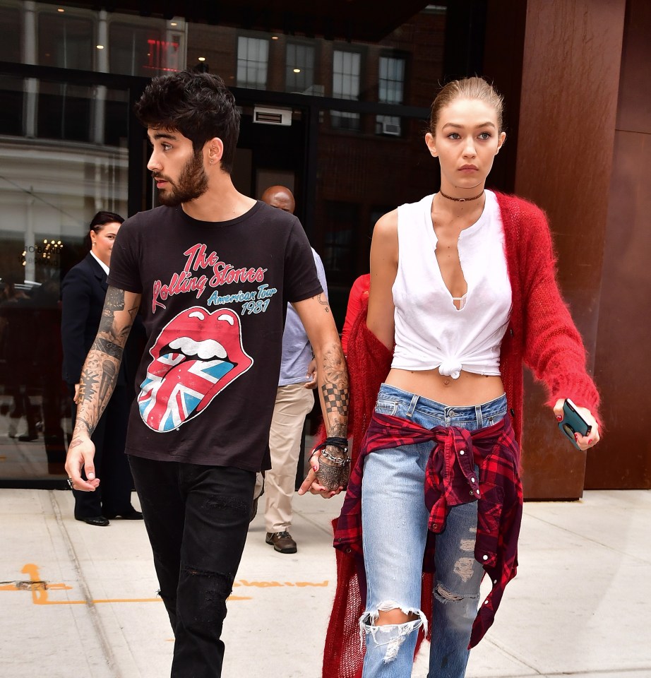  Zayn Malik and girlfriend Gigi Hadid were also spotted in the Big Apple