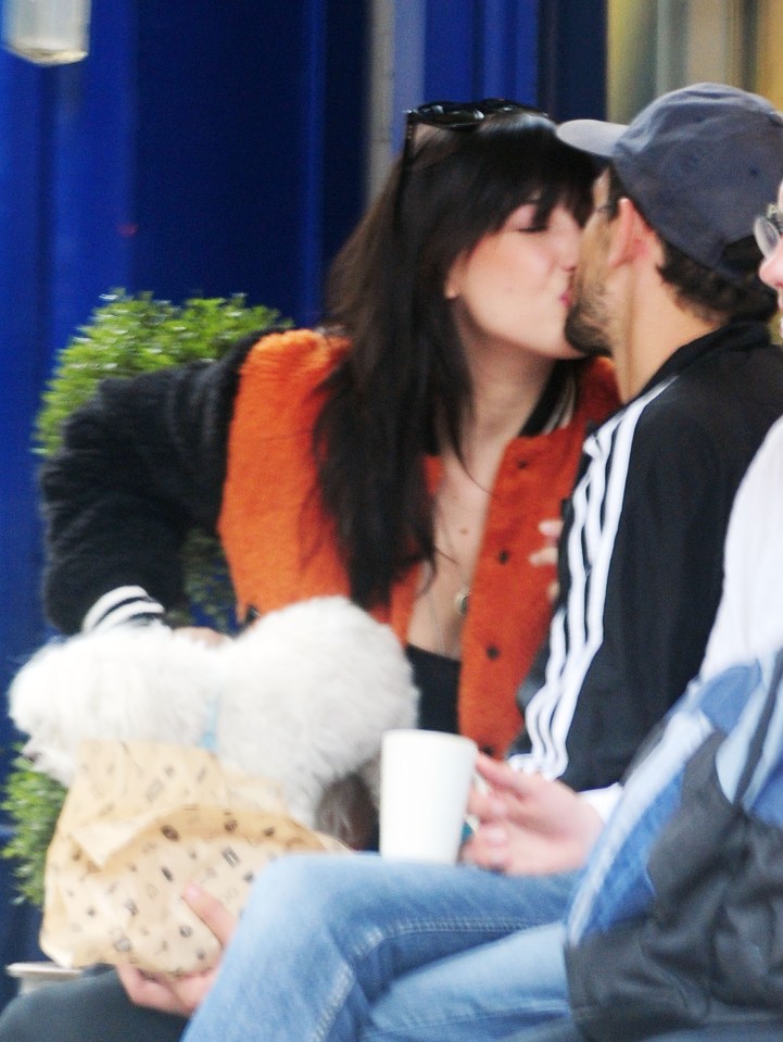 Daisy Lowe was seen giving her new man a huge snog in London