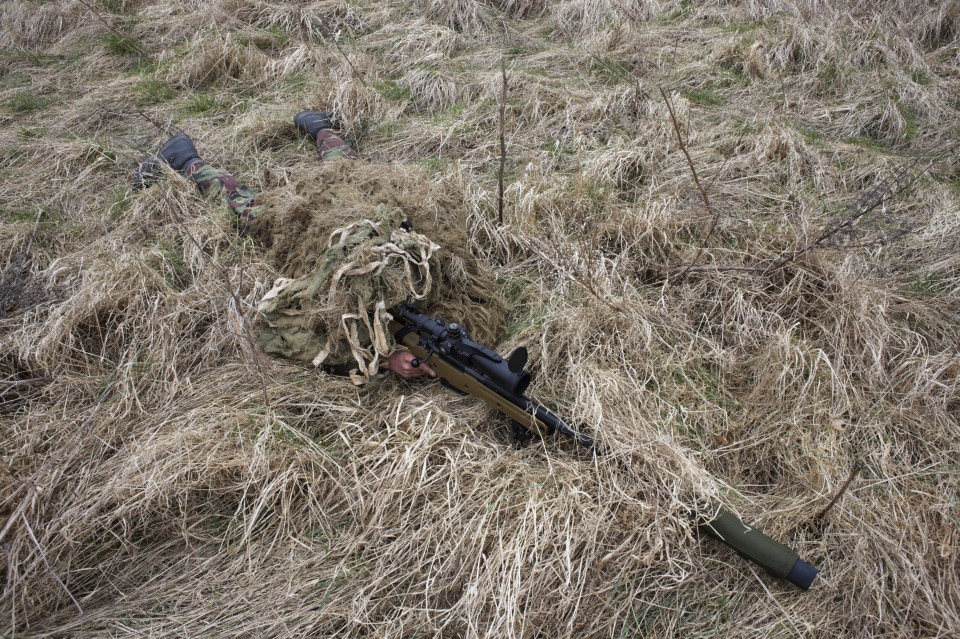  The sniper used a .50 calibre gun to shoot at the 'high value' target, killing four terrorists