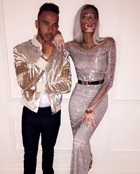  Away from the catwalk Lewis Hamilton and Winnie Harlow were snapped together again