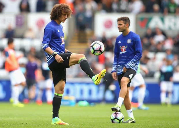 David Luiz is set to make his second Blue debut while Cesc Fabregas might only be a sub again