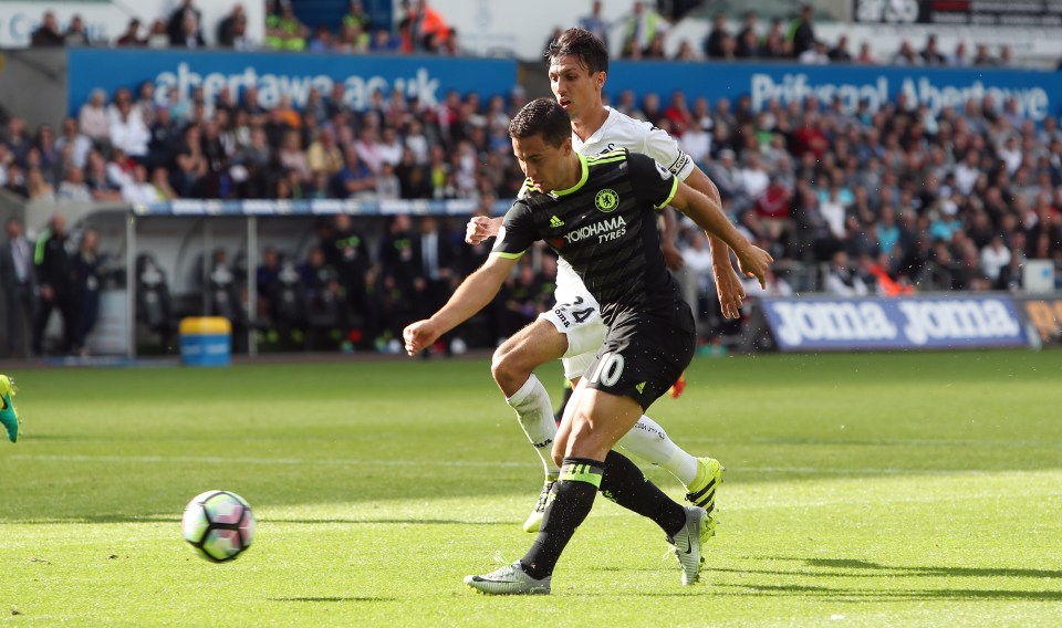  Eden Hazard looks to be getting back to his best form for Chelsea this year