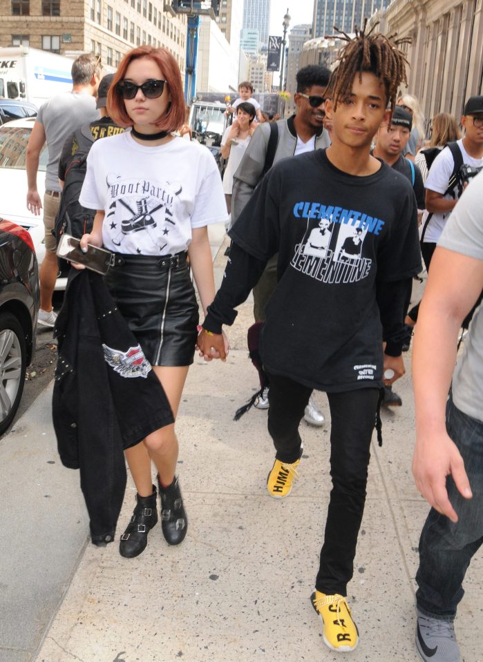  Jaden Smith attends NYFW 2017 with girlfriend Sarah Snyder