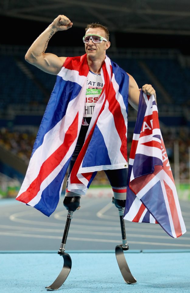  Richard Whitehead was one of the golden stars of another special day for Team GB