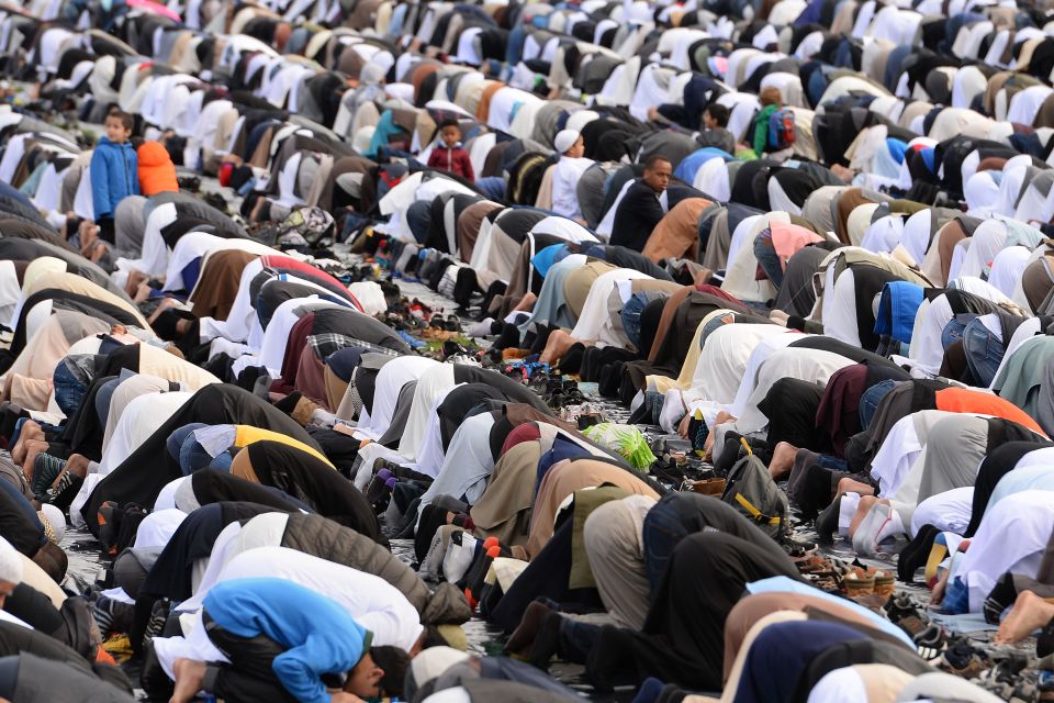  Muslims took part in mass prayers at Small Heath Park in Birmingham