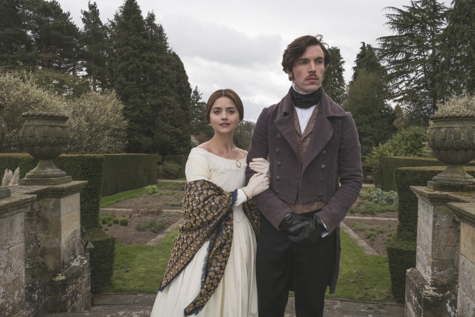 Pair met on set . . . Jenna as Queen Victoria and Tom as Prince Albert