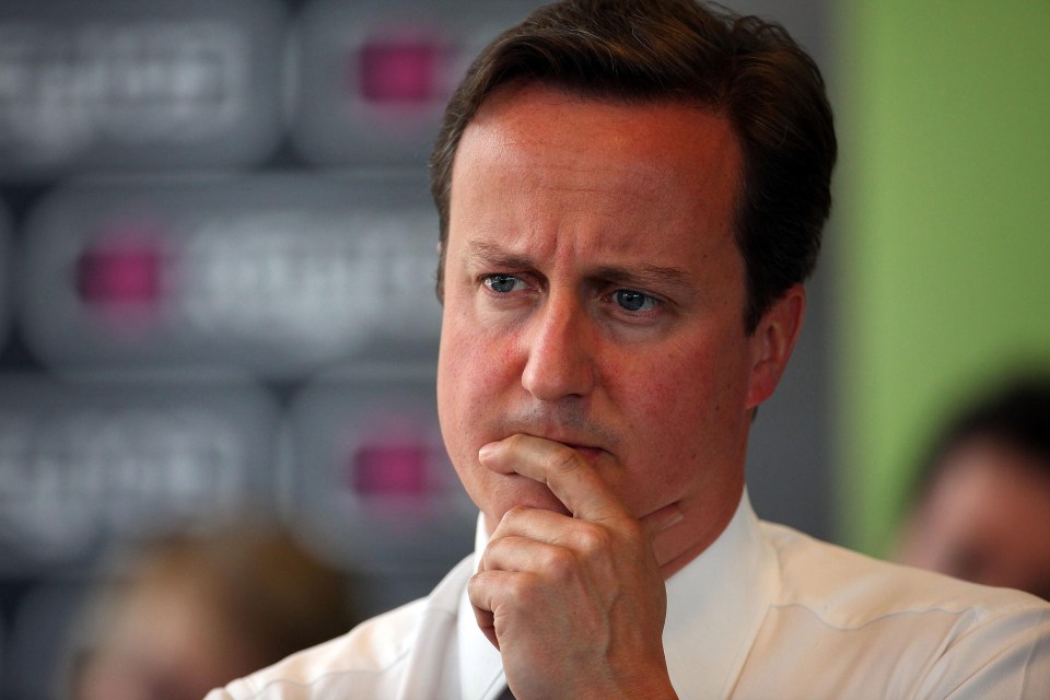  David Cameron has quit in a huff