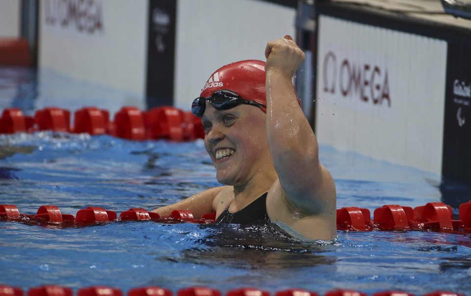  Ellie Simmonds stormed to her fifth Paralympic gold in all in the pool