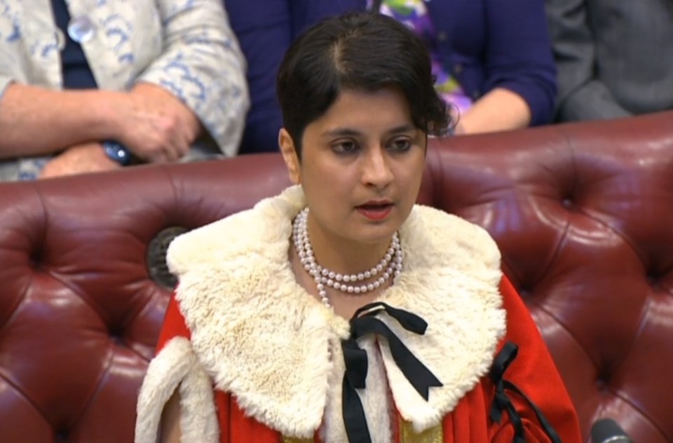  Shami Chakrabarti took her seat on the House of Lords last night