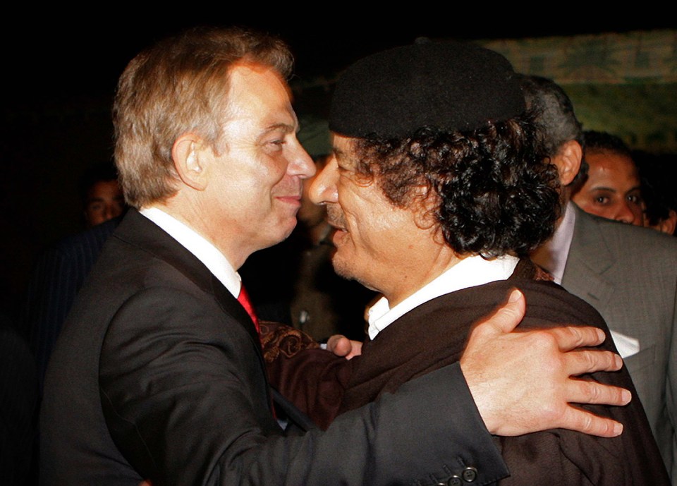  Ex-Prime Minister Tony Blair had strong links with Colonel Gadaffi but he was not asked to help pursue a political solution in Libya