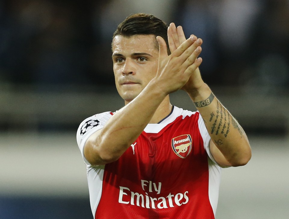  Granit Xhaka's wait for another start may go on against Hull