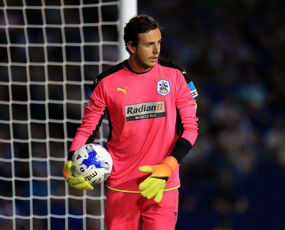  Huddersfield's Danny Ward allowed Knockaert's strike to slip through his grasp