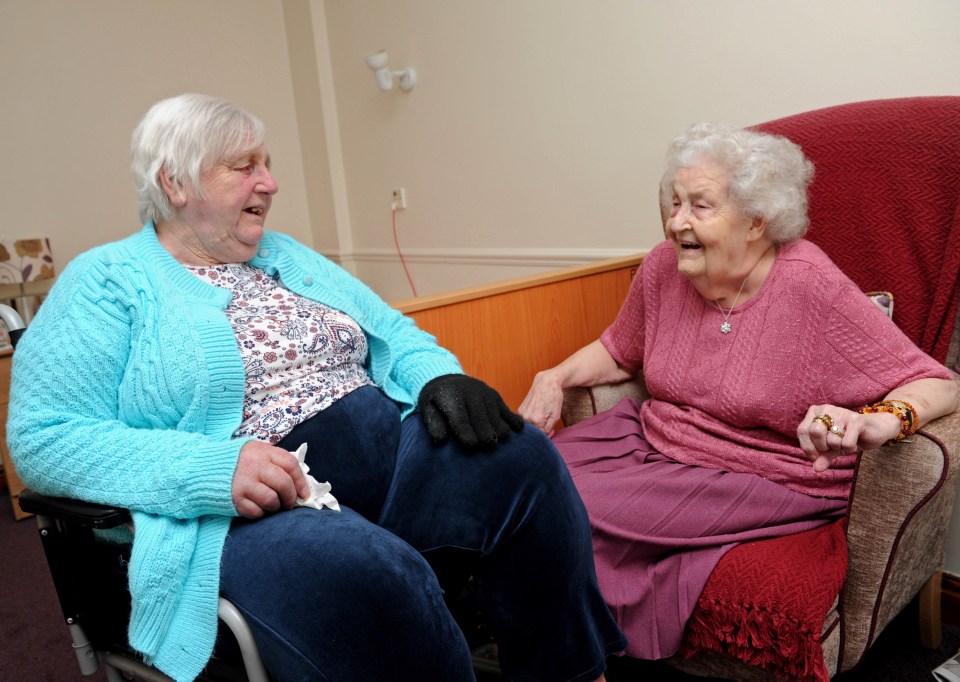  Jean Such and Mary Worrall first met during WW2 and are now best friends again after over 50 years apart, as they have coincidentally moved into the same care home