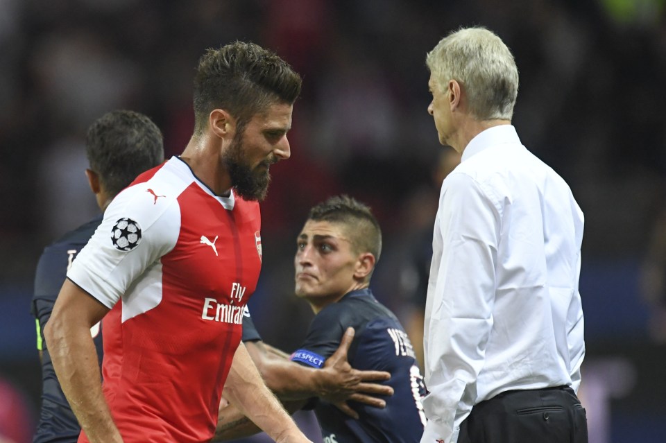  Wenger believes Olivier Giroud is still struggling for fitness after Euro 2016