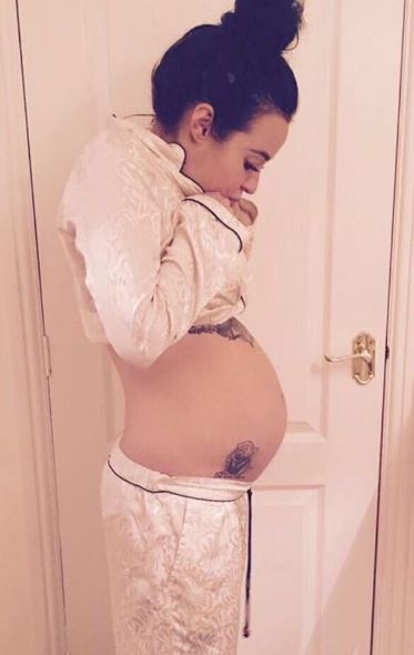  The x-Hollyoaks actress can't wait for her son to be born