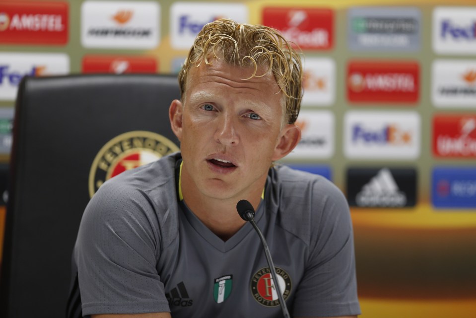  Dirk Kuyt will captain Feyenoord against Manchester United on Thursday