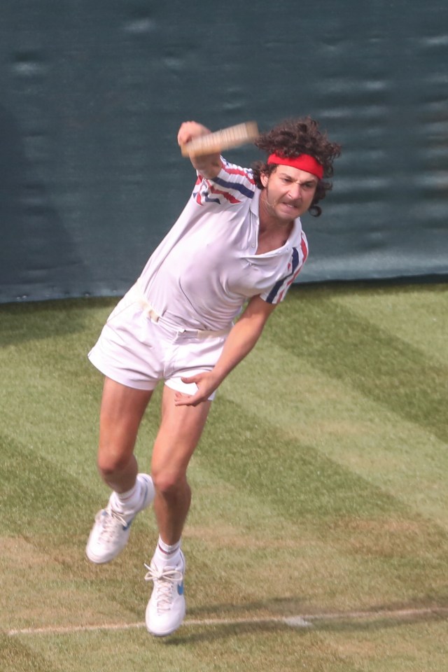 The American actor looked nearly identical to the Wimbledon legend