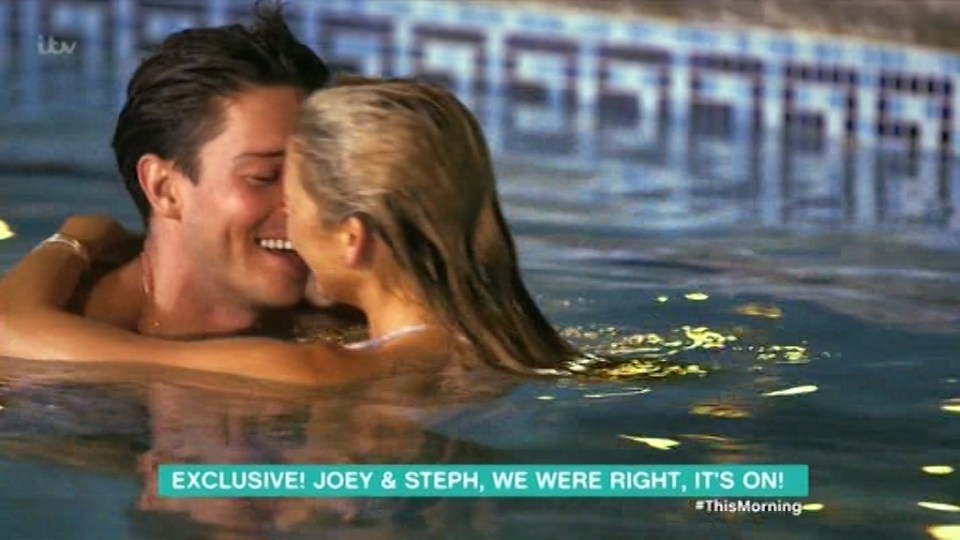 The reality stars shared a passionate romp in a pool as they revealed the extent of their relationship