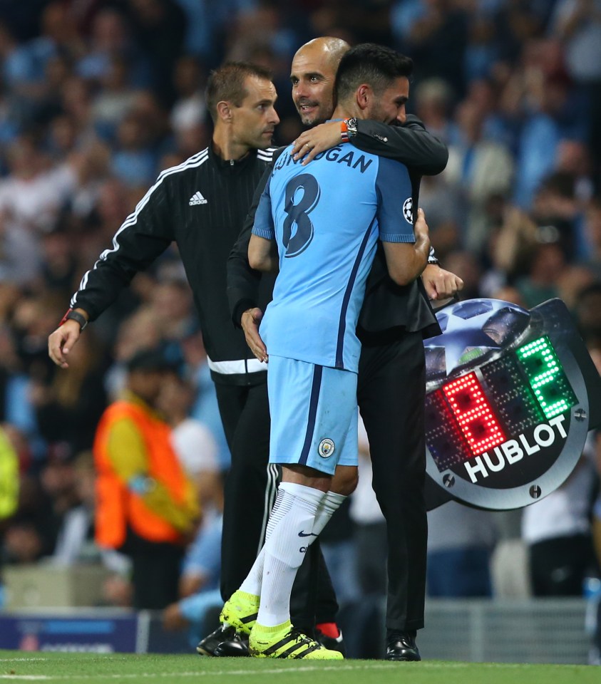  Pep Guardiola was delighted with Gundogan's debut