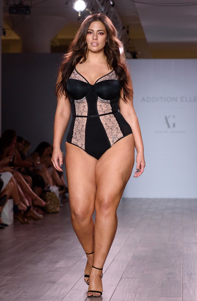 Ashley looked stunning as she strutted down the runway